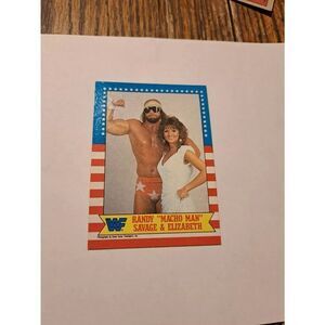 1987 Topps WWF Randy Macho Man Savage Elizabeth #7 Vintage Wrestling Card